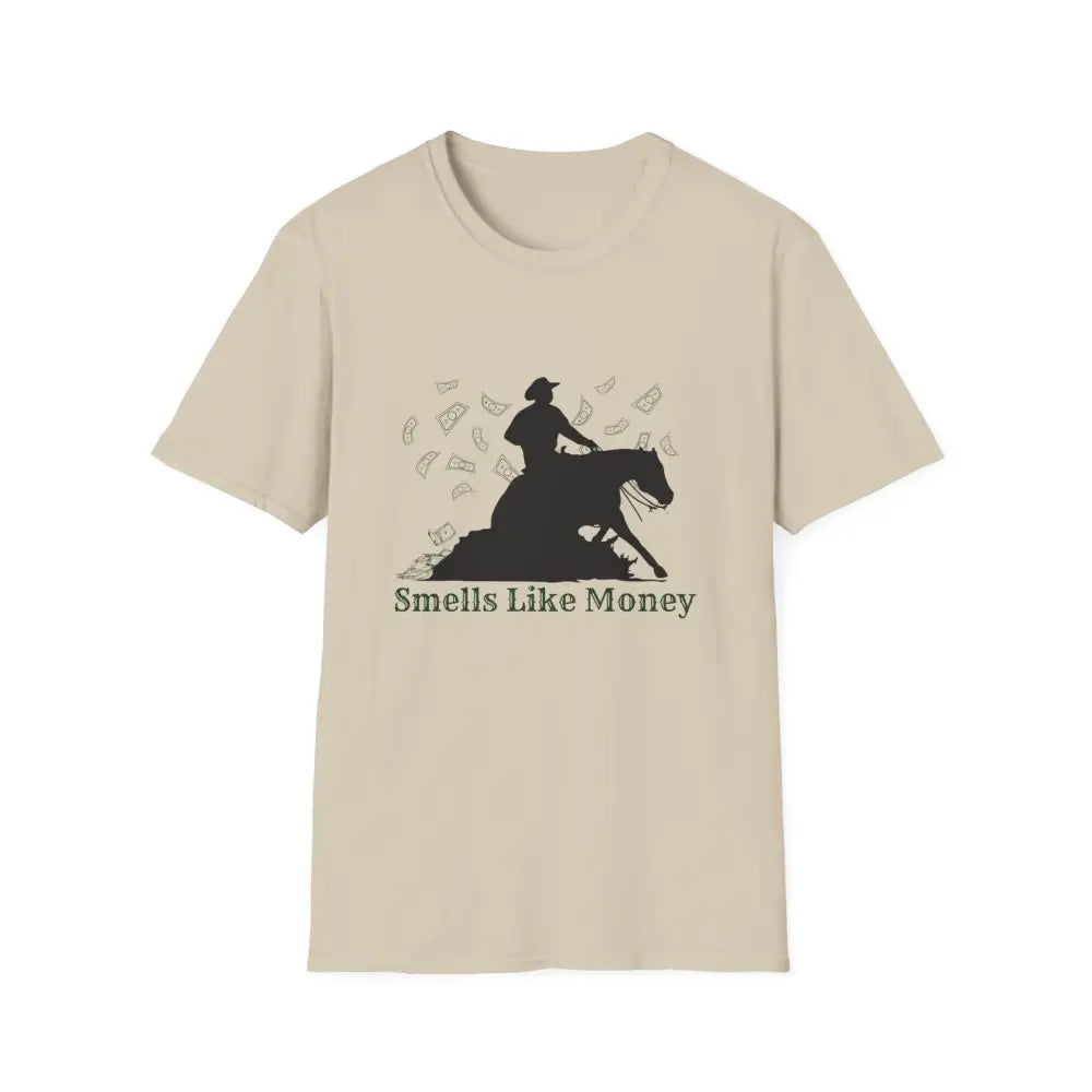 Reining Horse Competition T-Shirt Western Horse Apparel Horse Trainer Tee - S / Sand - T-Shirt