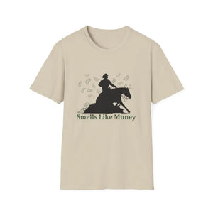 Reining Horse Competition T-Shirt Western Horse Apparel Horse Trainer Tee - S / Sand - T-Shirt