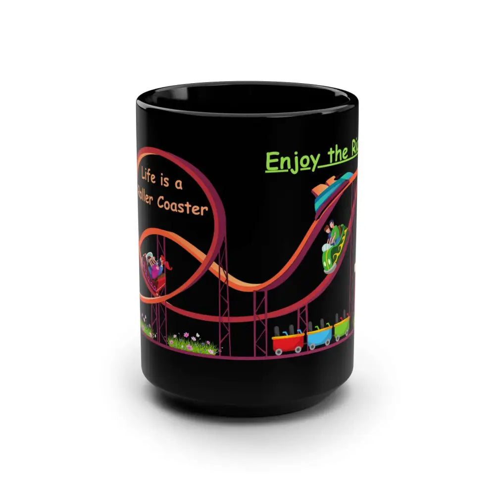 Roller Coaster Mug Coffee Cup for Amusement Park Lovers - 15oz - Mug