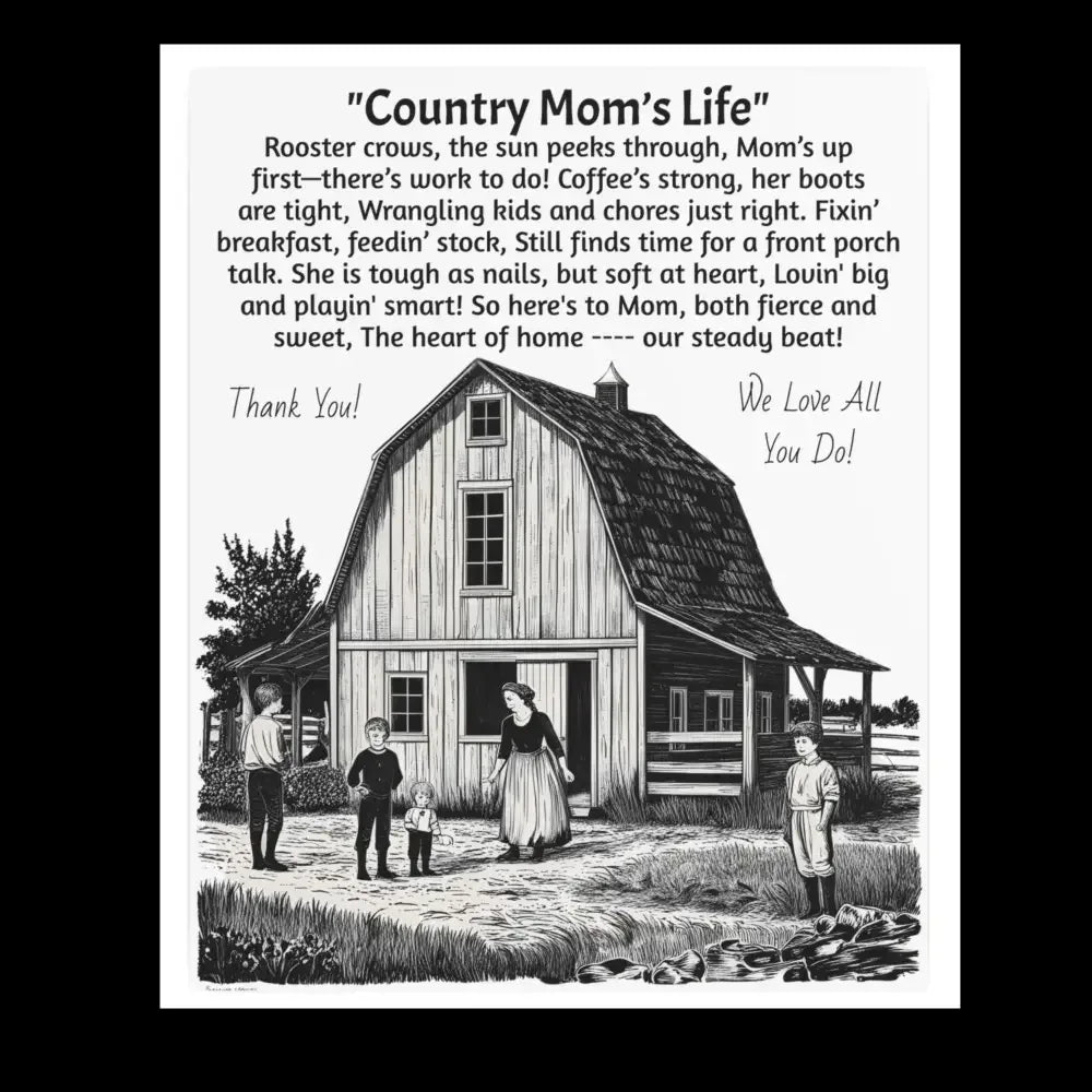 Rustic Farmhouse Metal Sign for Mother's Day, Country Mom's Life Decor - The Best New Thing