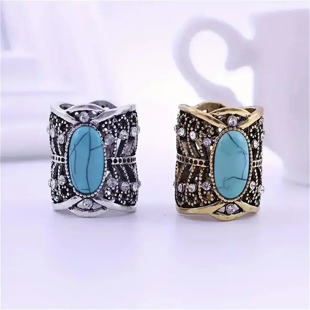 Tie Ring, Rustic Hollowed Scarf Rhinestone Brooch Scarf Ring - The Best New Thing