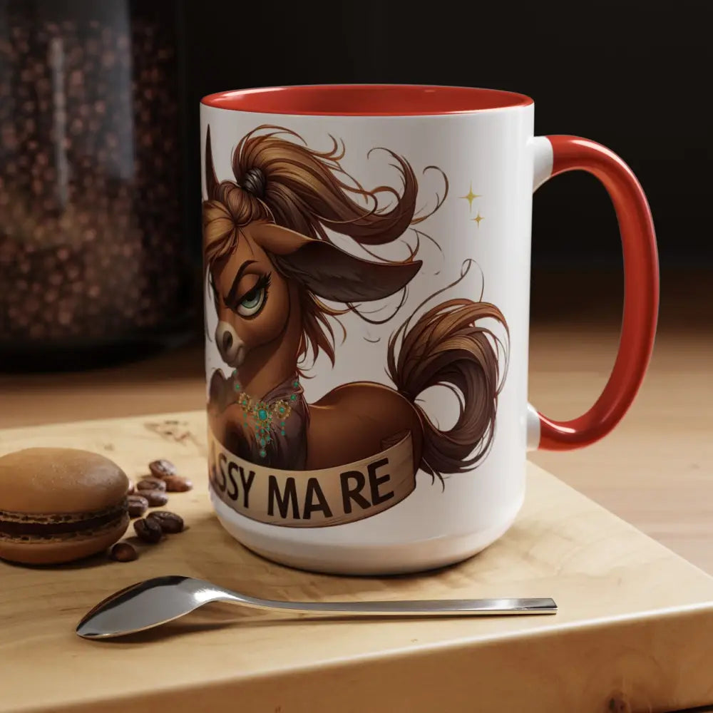 Sassy Mare Funny Coffee Mug Horse Lovers Western Mugs Gifts Ideas Moody Mare Fun Ideas 15oz - Mug