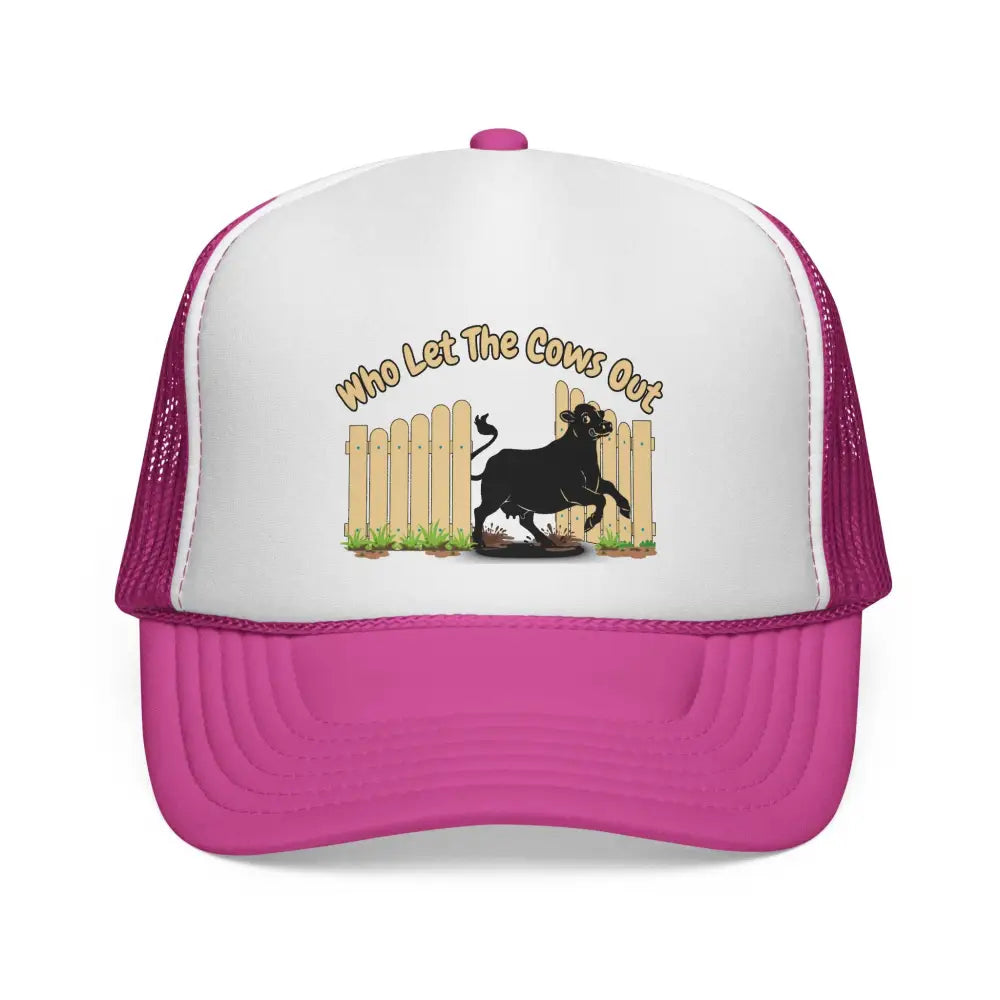 Snapback Trucker Hats for Men Christmas Gifts for Men Humorous Gift Ideas - One size / Hot Pink/ White/ Hot Pink - Hats