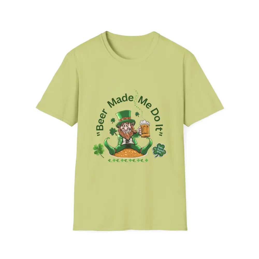 St Patricks Day Unisex T-Shirt Unique Gift for Him Party Shirt - S / Pistachio - T-Shirt