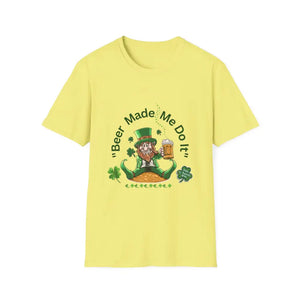 St Patricks Day Unisex T-Shirt Unique Gift for Him Party Shirt - S / Cornsilk - T-Shirt