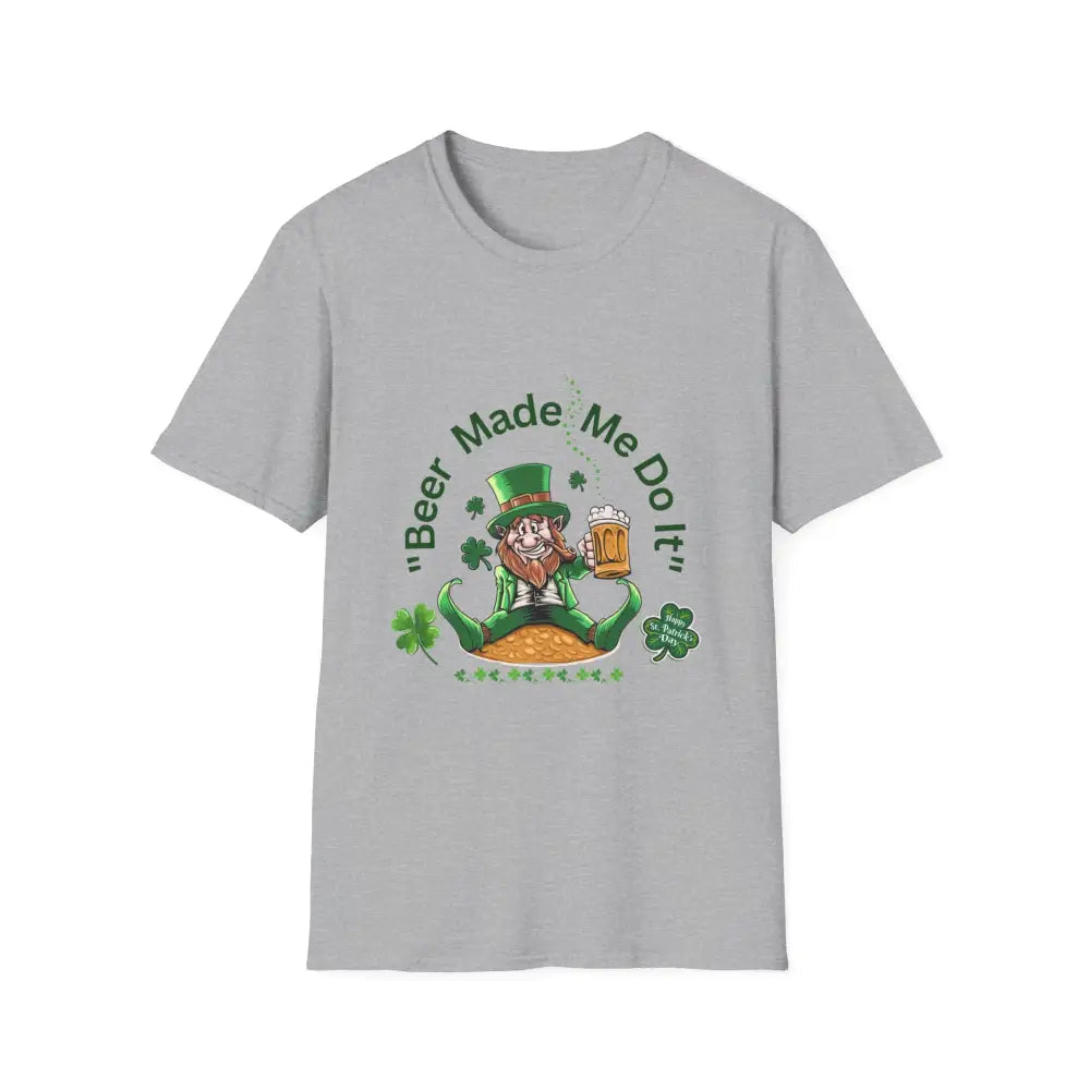 St Patricks Day Unisex T-Shirt Unique Gift for Him Party Shirt - XS / Sport Grey - T-Shirt