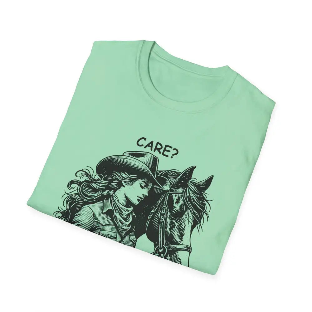 Trending Unique Gifts Horse T-Shirt - Soft Style Shirt Gift for Women Care? Nah I’m Good - T-Shirt