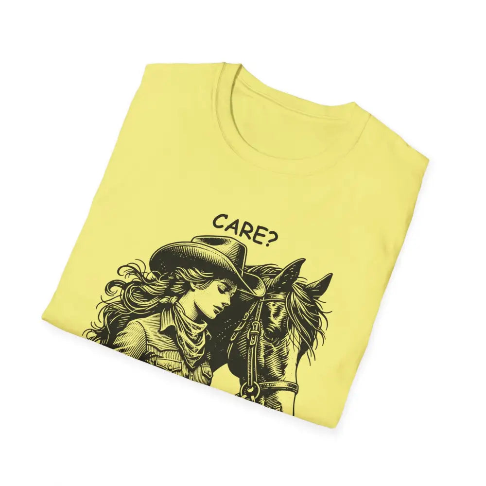 Trending Unique Gifts Horse T-Shirt - Soft Style Shirt Gift for Women Care? Nah I’m Good - T-Shirt