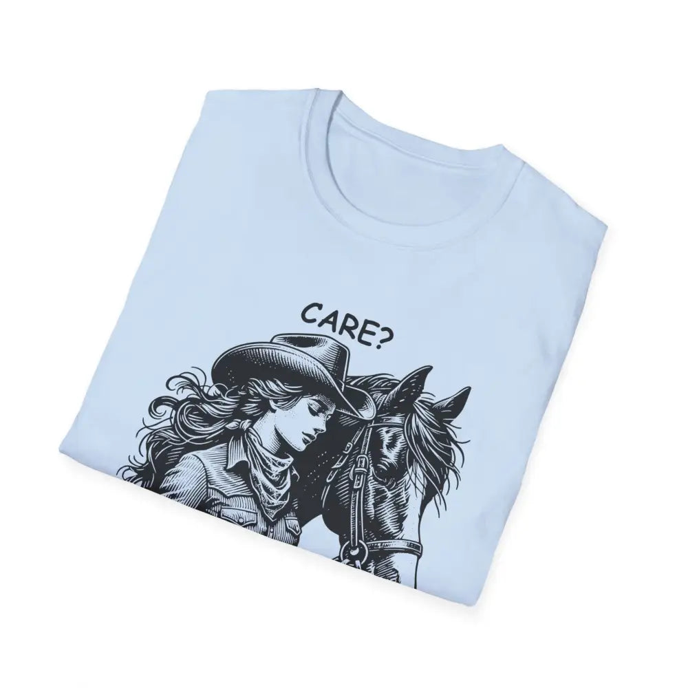 Trending Unique Gifts Horse T-Shirt - Soft Style Shirt Gift for Women Care? Nah I’m Good - T-Shirt