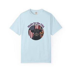 Made In The USA Rancher T-Shirt Patriotic Shirts American Pride Apparel - Chambray / S - T-Shirt