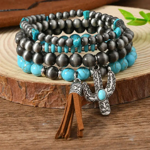 Western Fashion Country Charm Bangle Bracelets Country Style Jewelry - 4pcs style6 - Jewelry
