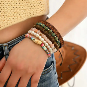 Western Fashion Country Charm Bangle Bracelets Country Style Jewelry - 6pcs style 11 - Jewelry