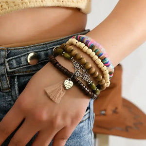 Western Fashion Country Charm Bangle Bracelets Country Style Jewelry - 6pcs style 14 - Jewelry