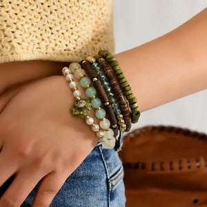 Western Fashion Country Charm Bangle Bracelets Country Style Jewelry - 6pcs style9 - Jewelry