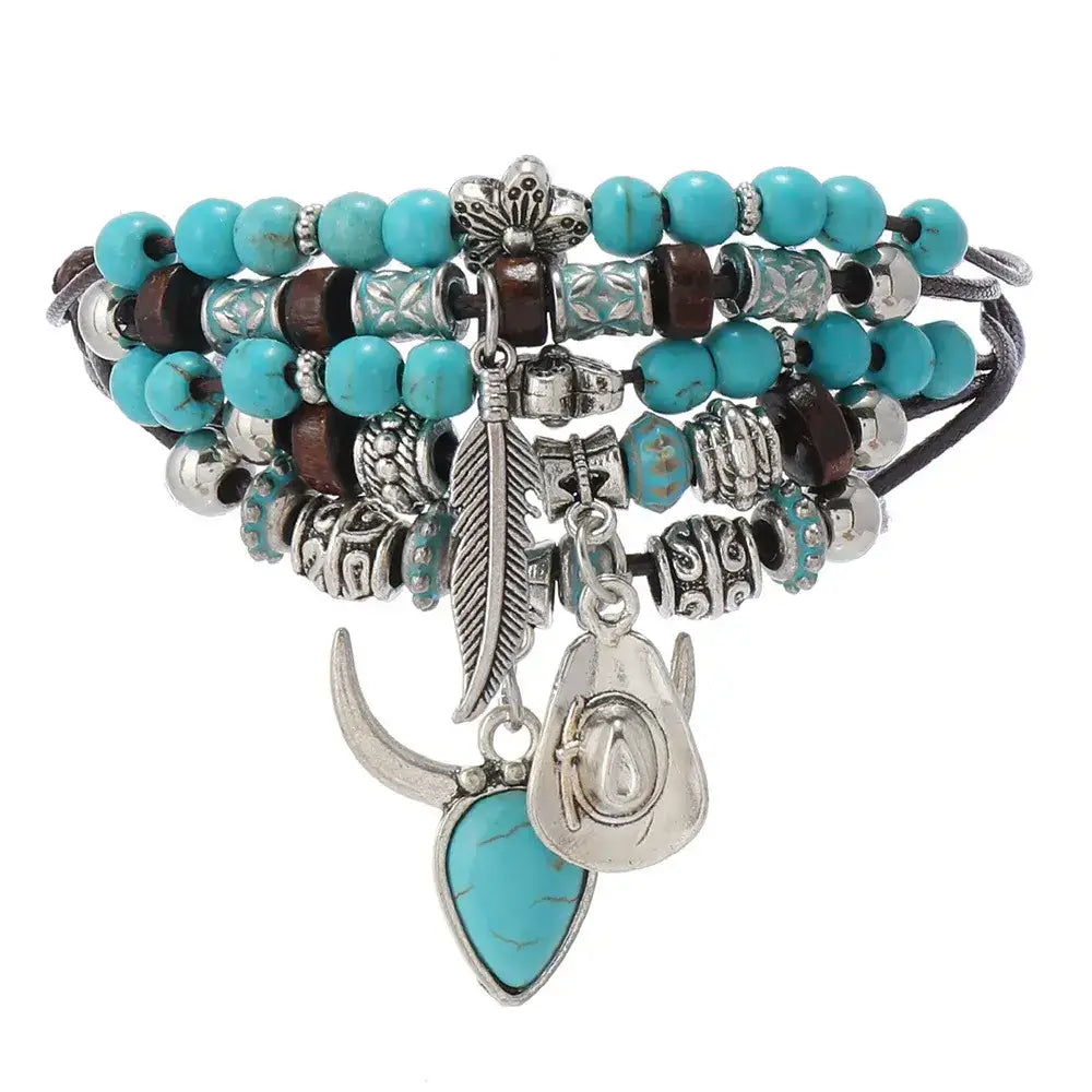 Western Fashion Country Charm Bangle Bracelets Country Style Jewelry - Jewelry