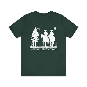 Western T-Shirt Couples Tee Country Style Women Short Sleeve Shirt Horse Lover Shirt - Forest / XS - T-Shirt