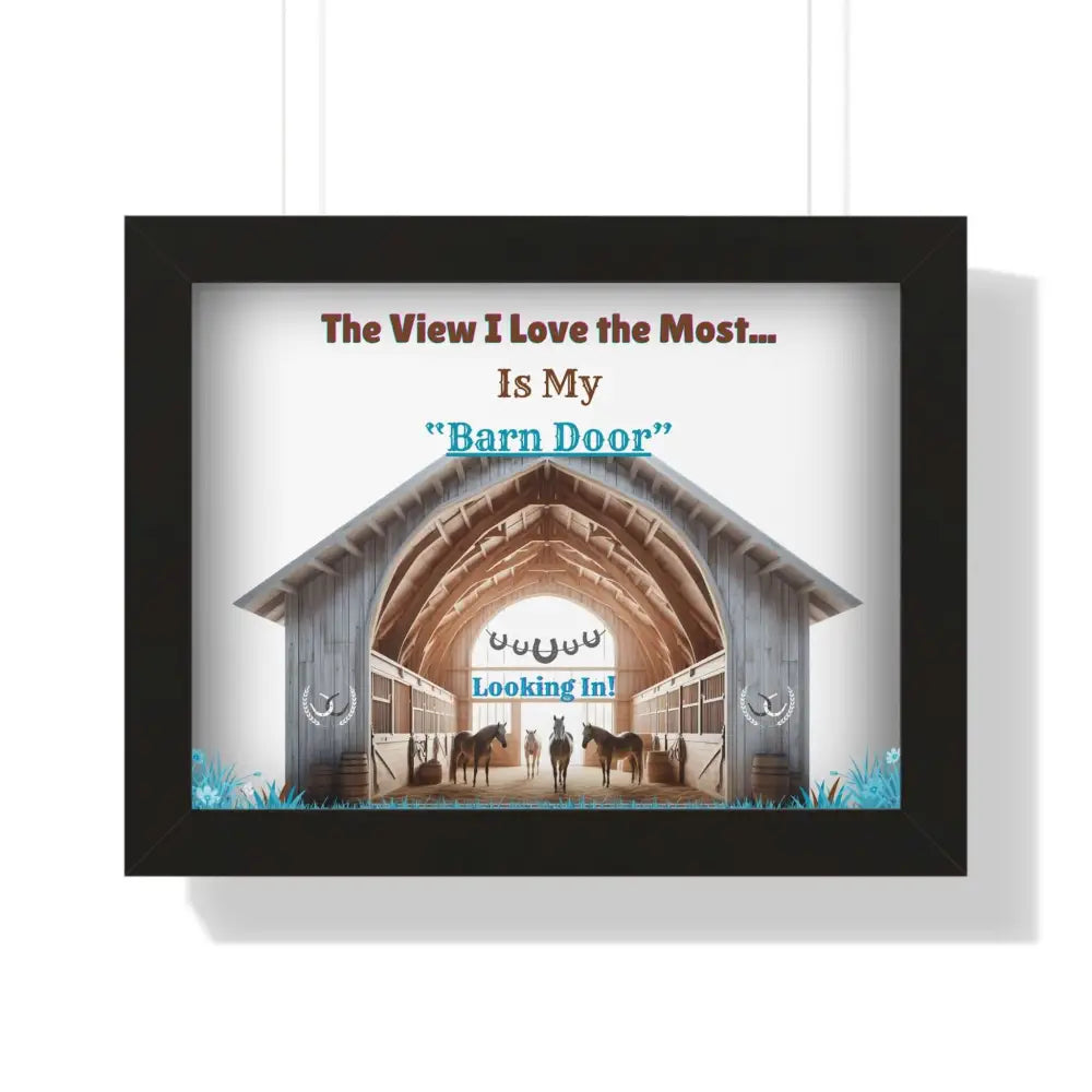 Western Wall Decor Barn Decor Country Horse Lover Gifts Unique Gift Ideas - 16″ x 12″ / Black - Home Decor