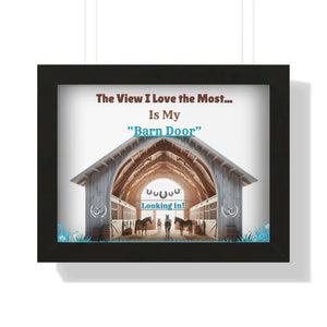 Western Wall Decor Barn Decor Country Horse Lover Gifts Unique Gift Ideas - 16″ x 12″ / Black - Home Decor