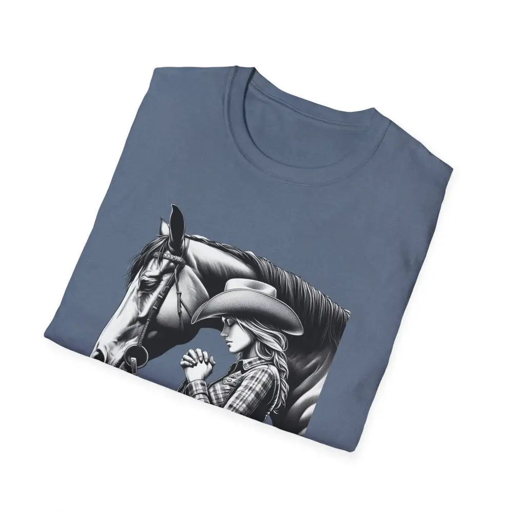 Western Women’s Prayer T-Shirt Equestrian Cowgirl Fashion Gift Country Girl Apparel - T-Shirt