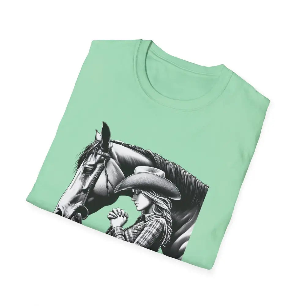 Western Women’s Prayer T-Shirt Equestrian Cowgirl Fashion Gift Country Girl Apparel - T-Shirt