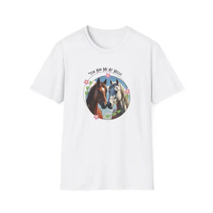 You Had Me at Hello Tee Equestrian T-Shirt Horse Lover Gift - White / S - T-Shirt