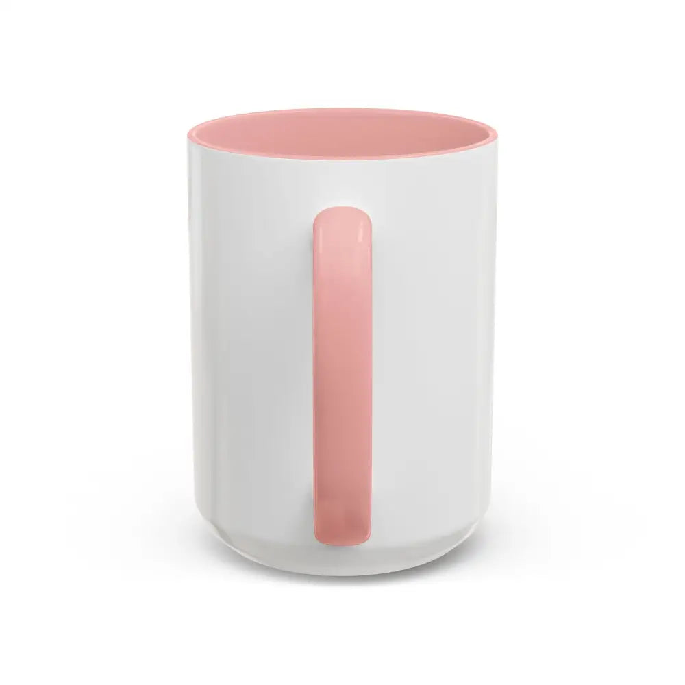 White and pink glossy finish coffee mug for horse lovers, 15oz