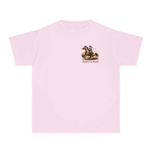 Youth Barrel Racing Tee Female Youth Barrel Racer T-Shirt - Blossom / XS - Kids clothes