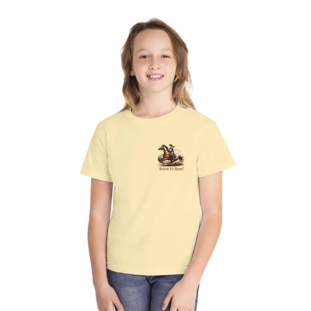 Youth Barrel Racing Tee Female Youth Barrel Racer T-Shirt - Kids clothes