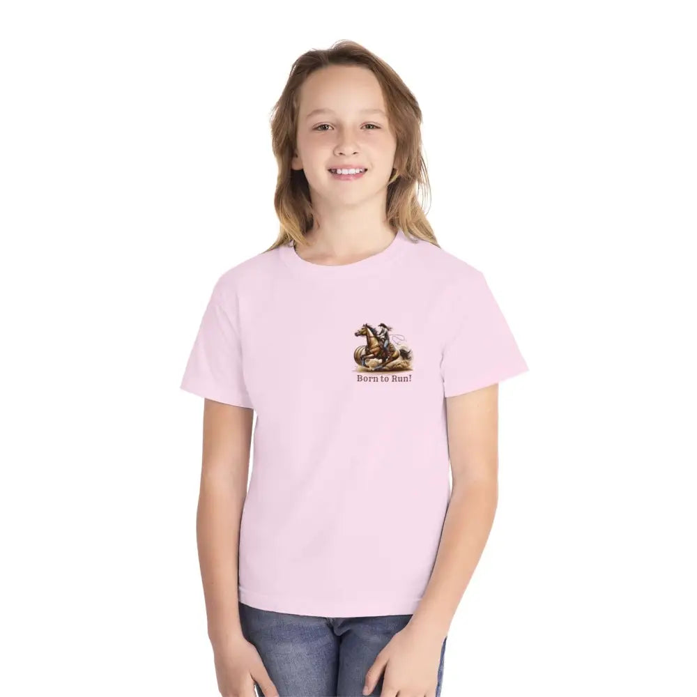 Youth Barrel Racing Tee Female Youth Barrel Racer T-Shirt - Kids clothes