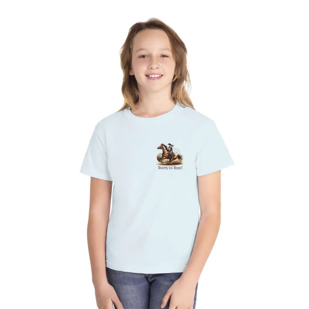 Youth Barrel Racing Tee Female Youth Barrel Racer T-Shirt - Kids clothes