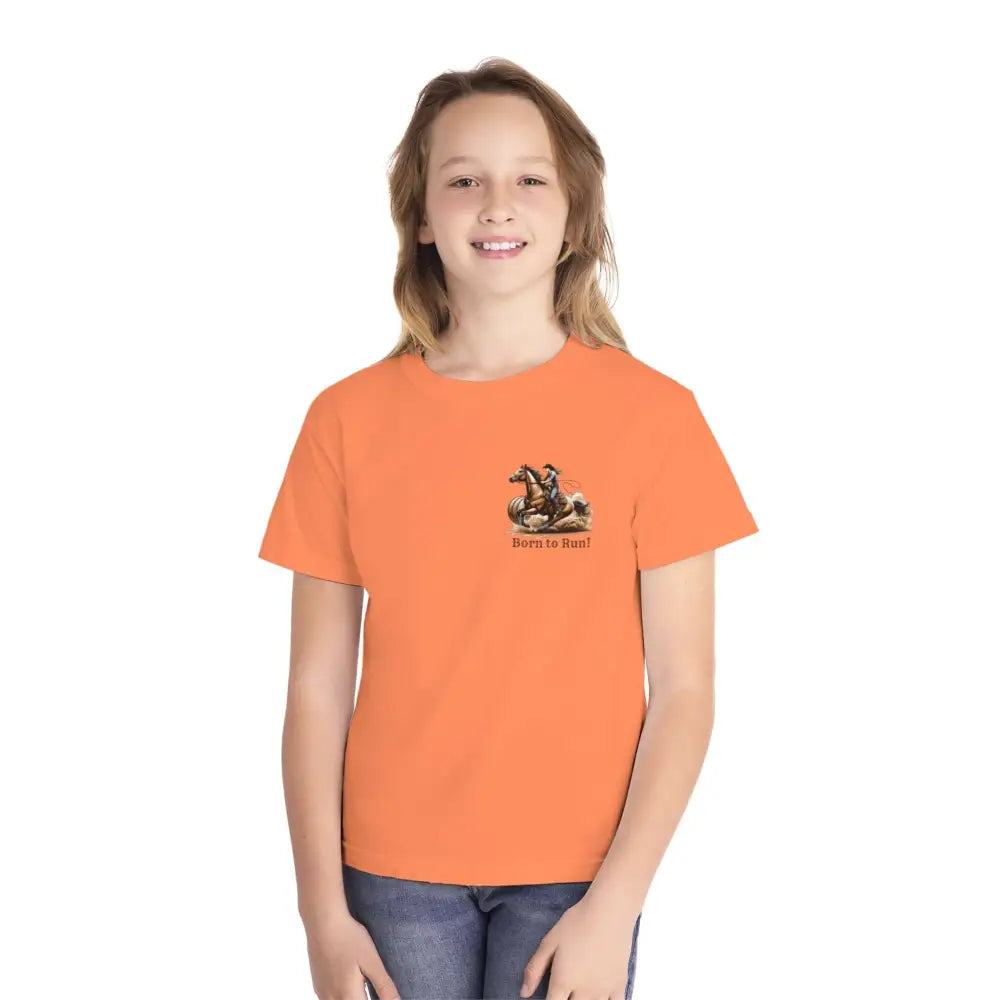 Youth Barrel Racing Tee Female Youth Barrel Racer T-Shirt - Kids clothes
