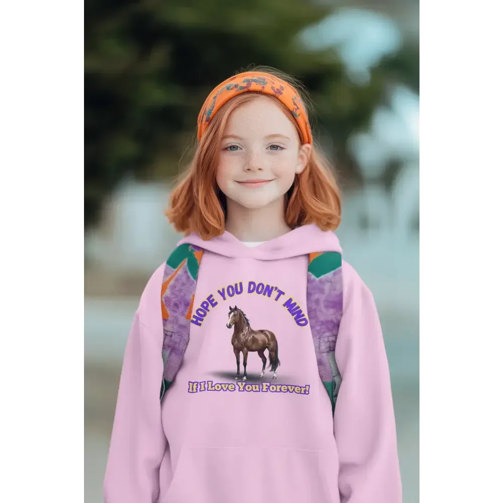 Youth Hoodie - Funny Horse Graphic, Farm Apparel Hoodie for Kids - The Best New Thing