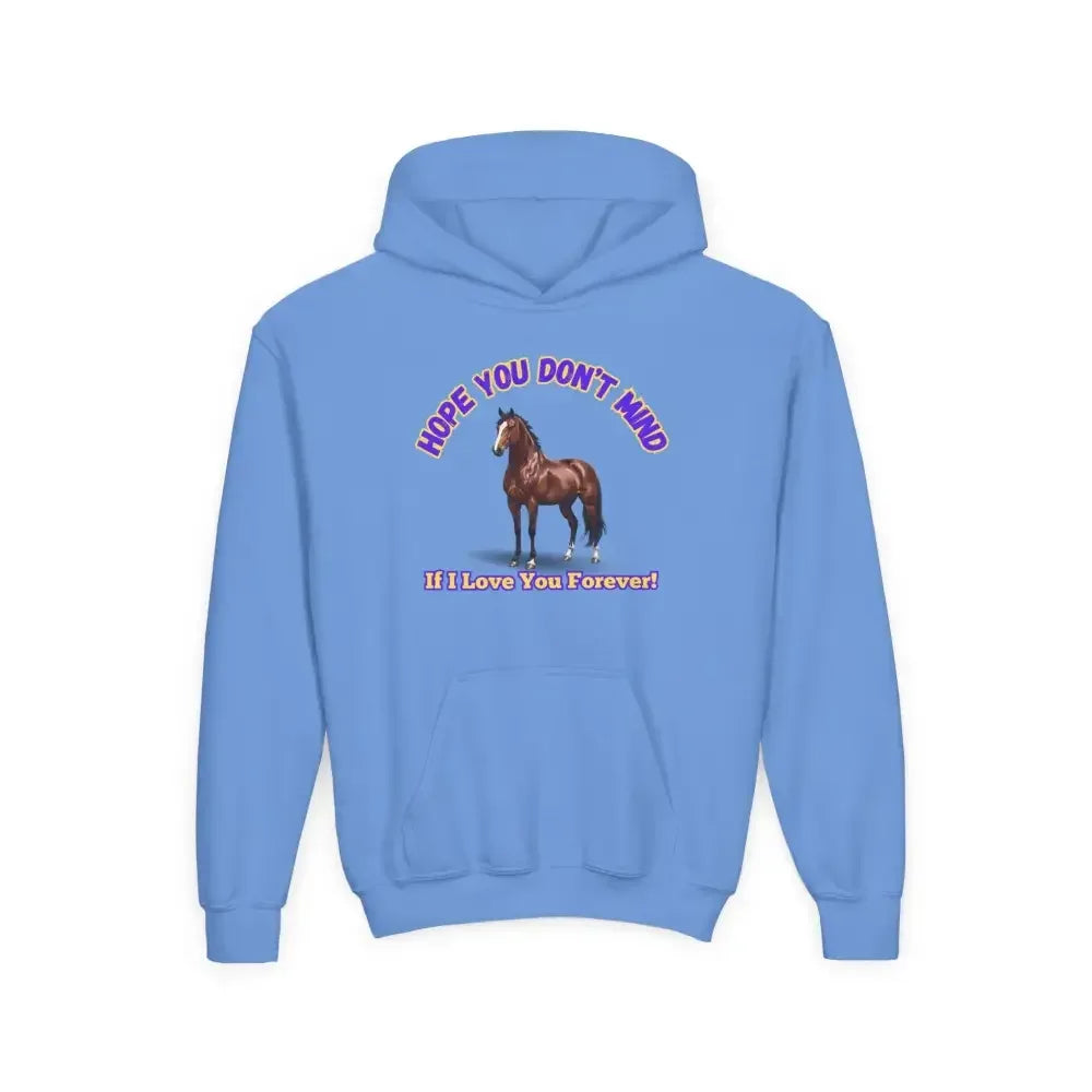 Youth Hoodie - Funny Horse Graphic, Farm Apparel Hoodie for Kids - The Best New Thing