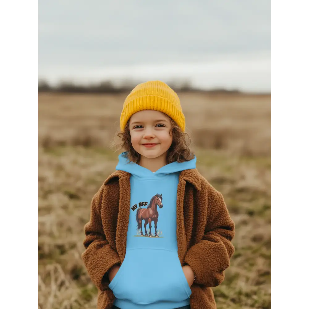 Youth Horse Lover Hoodie Cozy Sweatshirt for Kids Perfect Gift for Animal Lover Apparel - Kids clothes