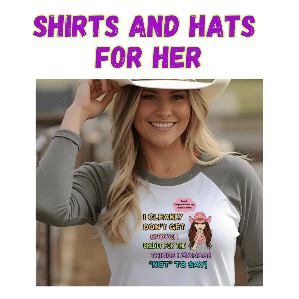 T-Shirt and Hats for Women, Farm Gifts