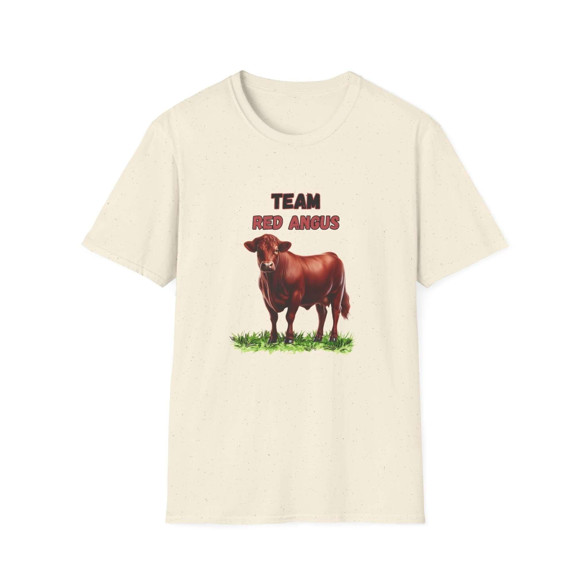 Team Red Angus T-Shirt — Cattle Ranching Tee for Farmers