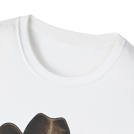 Lucky Farm T-Shirt, Skull Graphic Shirt, Rancher Farm Apparel