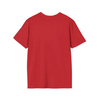 Back view of Long Live the Cowboy, Western Horse T-Shirt for Men in red color.