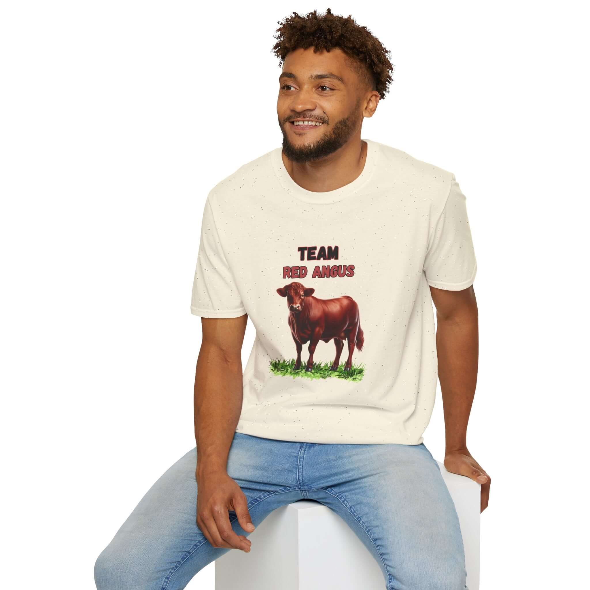 Team Red Angus T-Shirt — Cattle Ranching Tee for Farmers