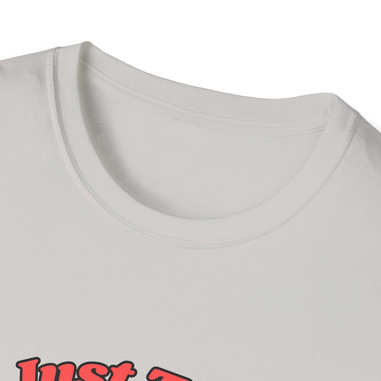 Funny Farm Wife Shirt, close-up of collar and neckline design, showcasing soft fabric and humorous text.