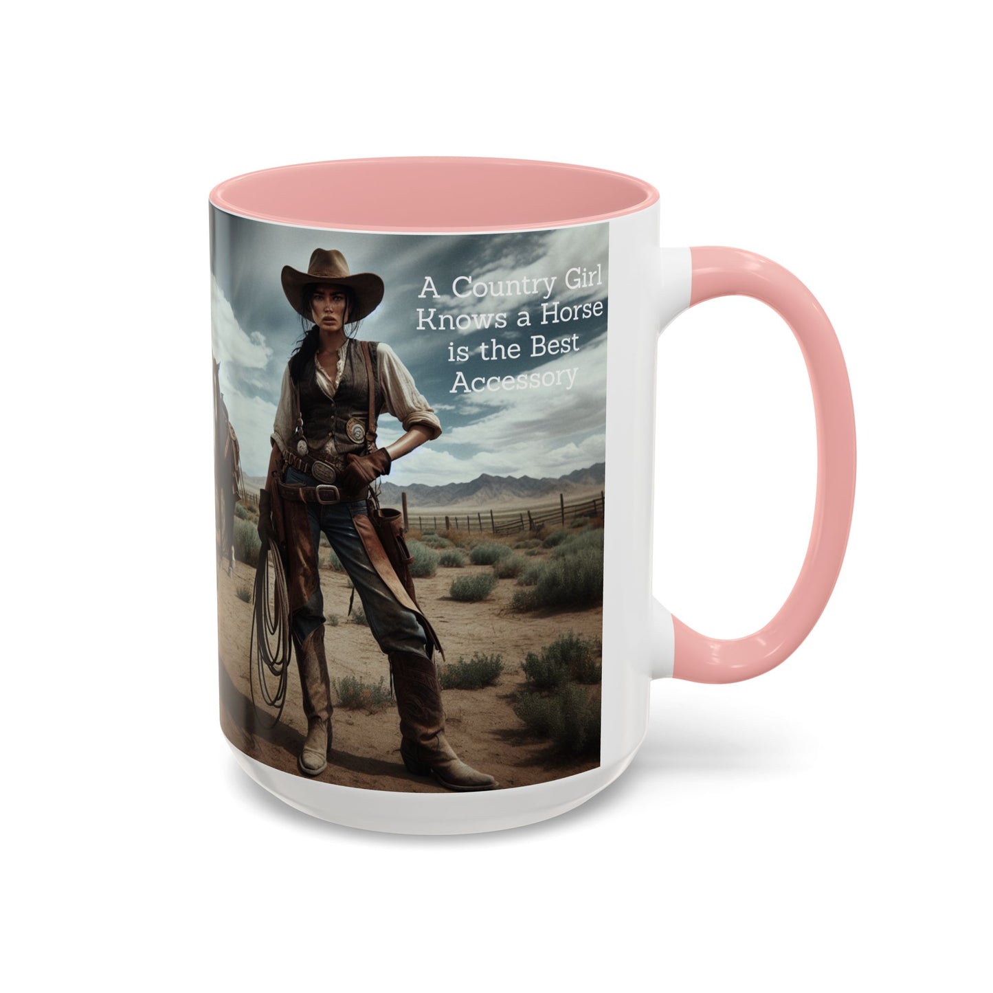 A Country Girl Knows a Horse is the Best Accessory, 15 oz mug - The Best New Thing