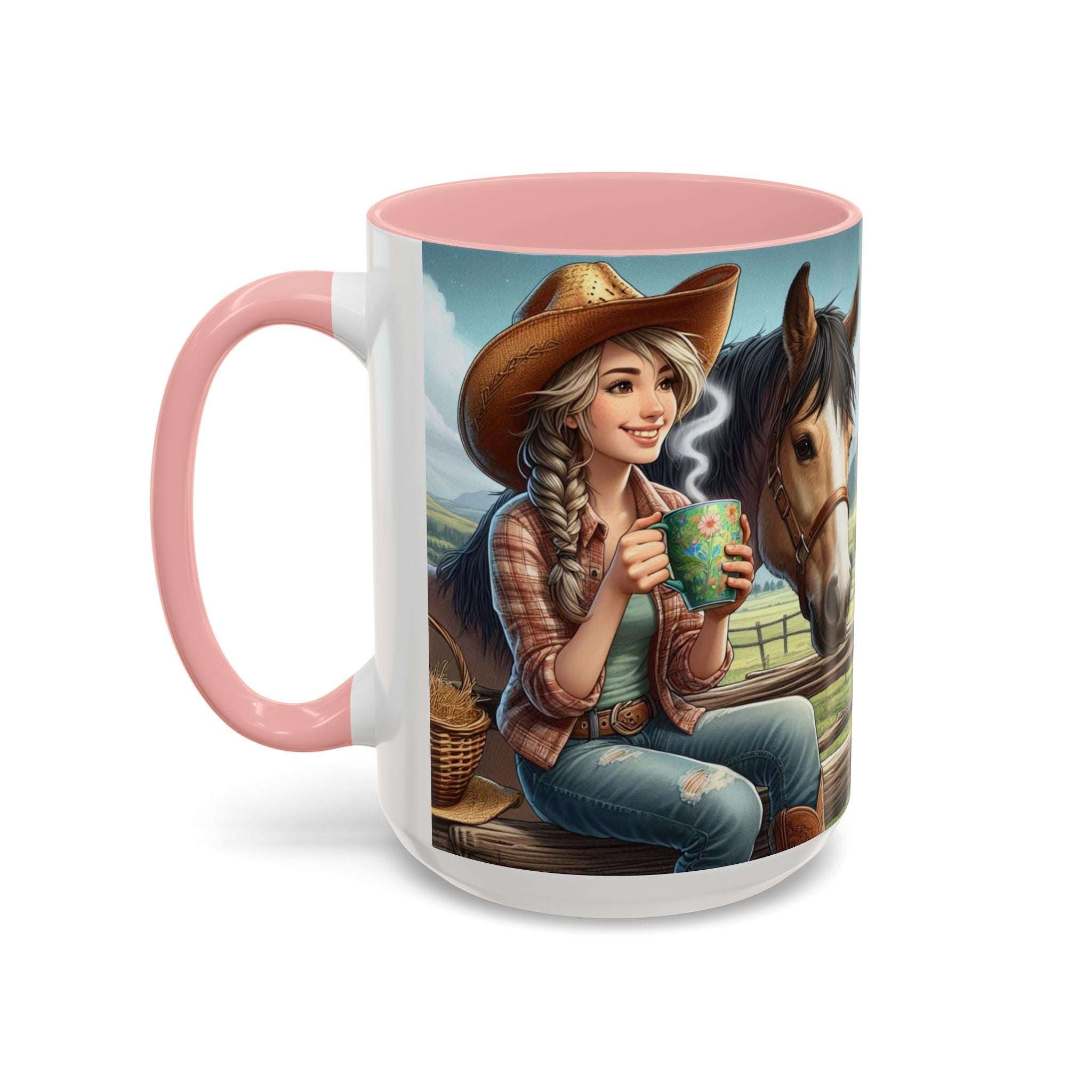 Horse Lover Coffee Mug, Coffee Lover Cup, Cowgirl Gifts