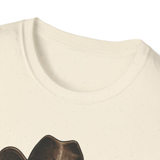 Lucky Farm T-Shirt, Skull Graphic Shirt, Rancher Farm Apparel