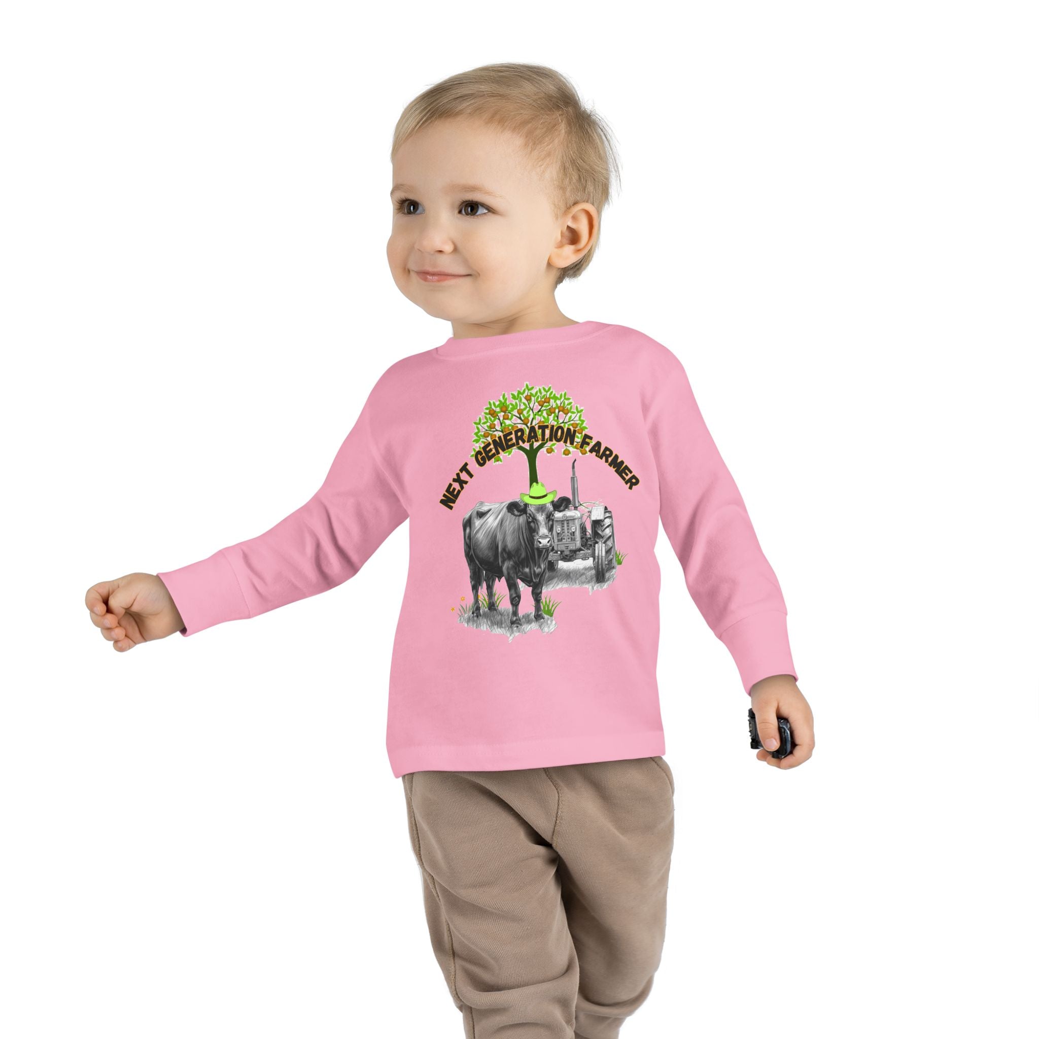 Toddler Long Sleeve Tee - Youth Farm Tee, Toddler Tee Farm Apparel