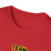 Charolais T-Shirt design featuring red fabric with Team graphic detail