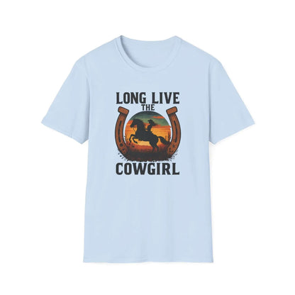 Long Live the Cowgirl, Horseshoe Graphic T-Shirt, Cowgirl Apparel - The Best New Thing