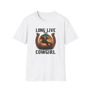 Long Live the Cowgirl, Horseshoe Graphic T-Shirt, Cowgirl Apparel - The Best New Thing