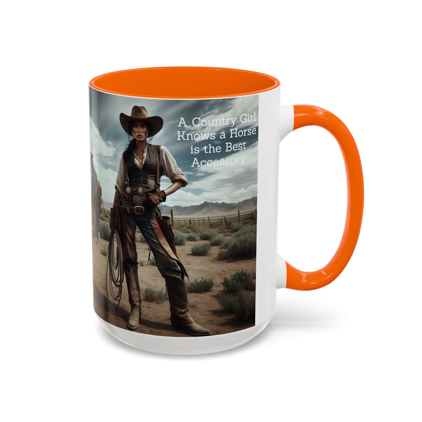 A Country Girl Knows a Horse is the Best Accessory, 15 oz mug - The Best New Thing