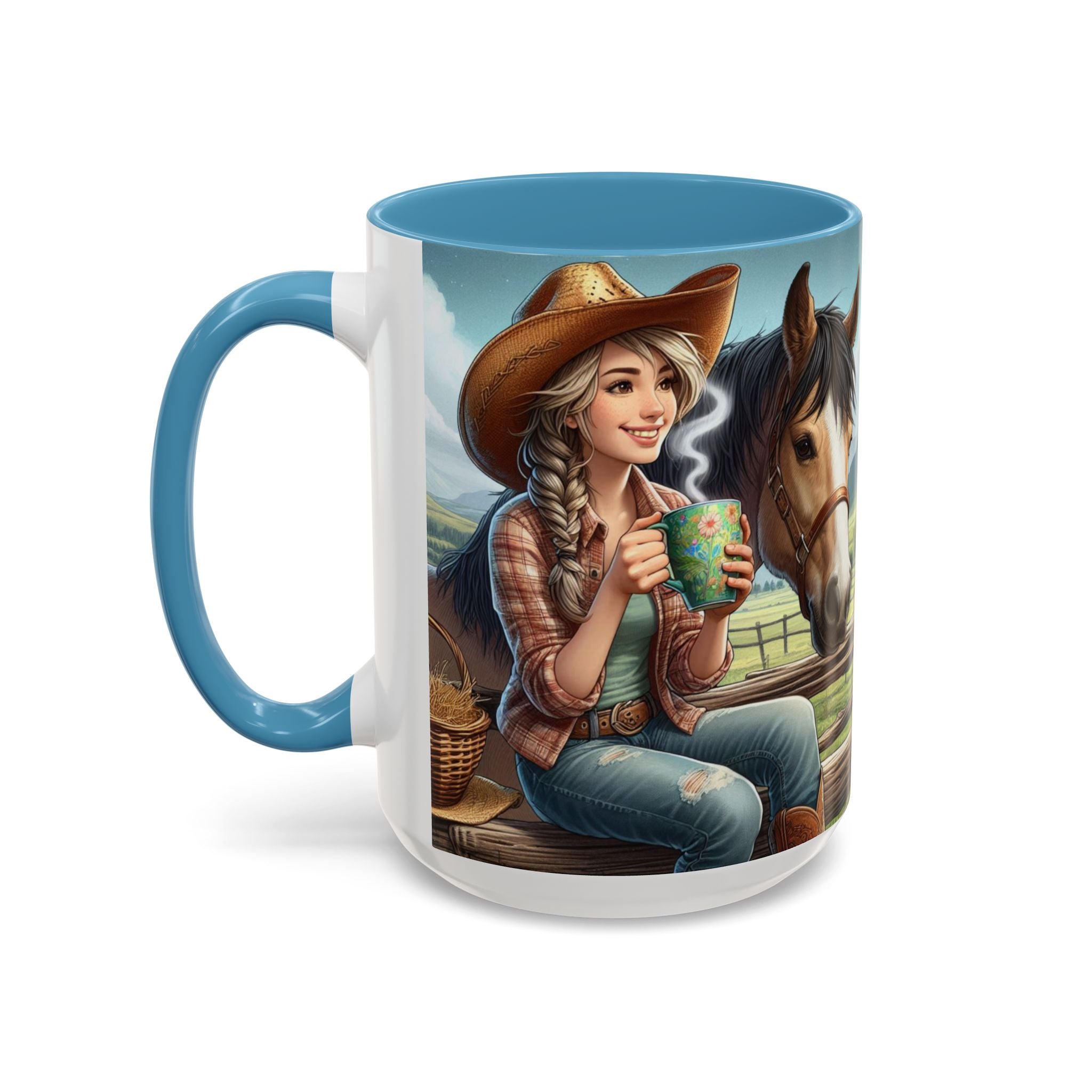 Horse Lover Coffee Mug, Coffee Lover Cup, Cowgirl Gifts