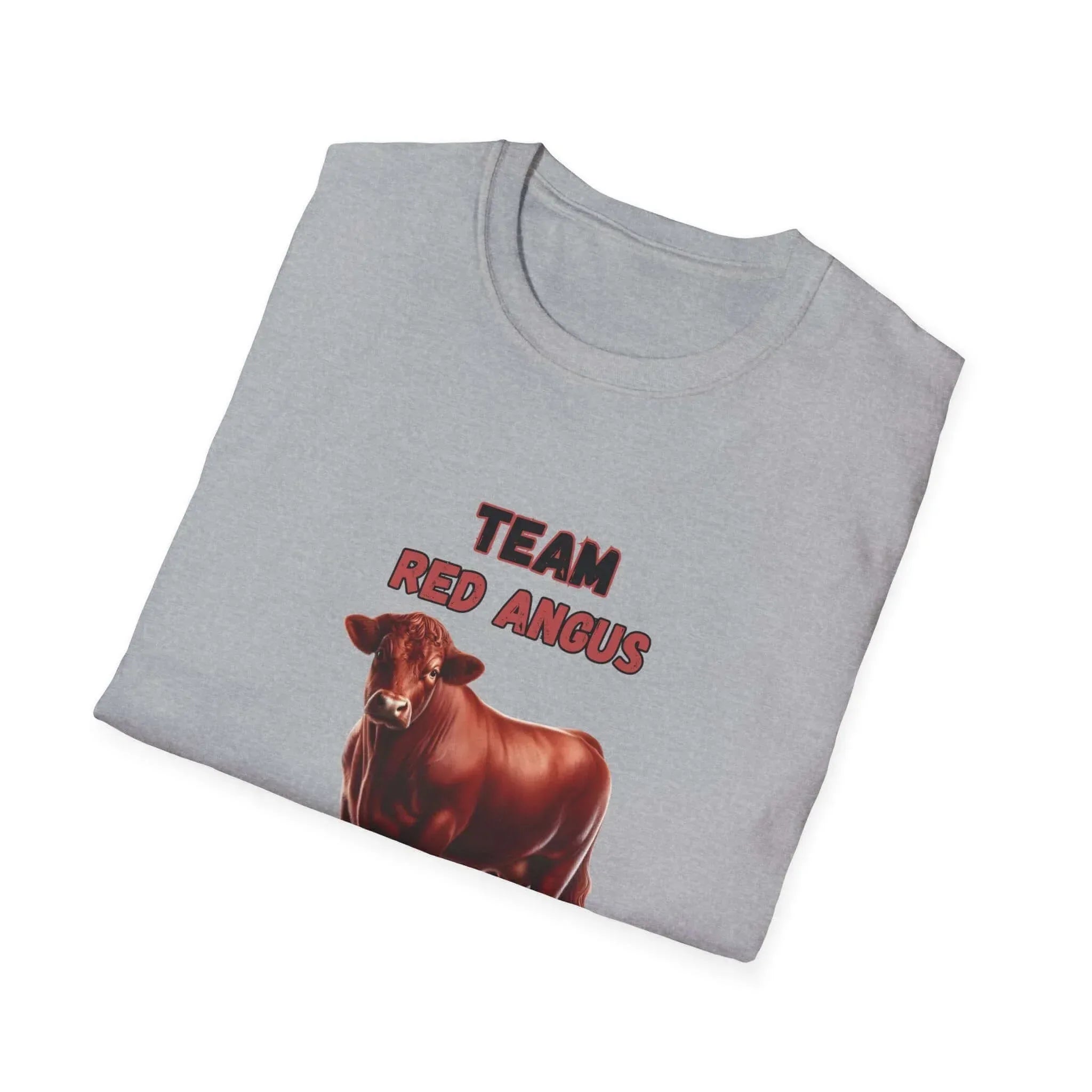 Team Red Angus T-Shirt — Cattle Ranching Tee for Farmers